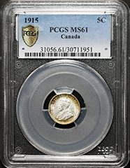 1915 5 Cents MS61